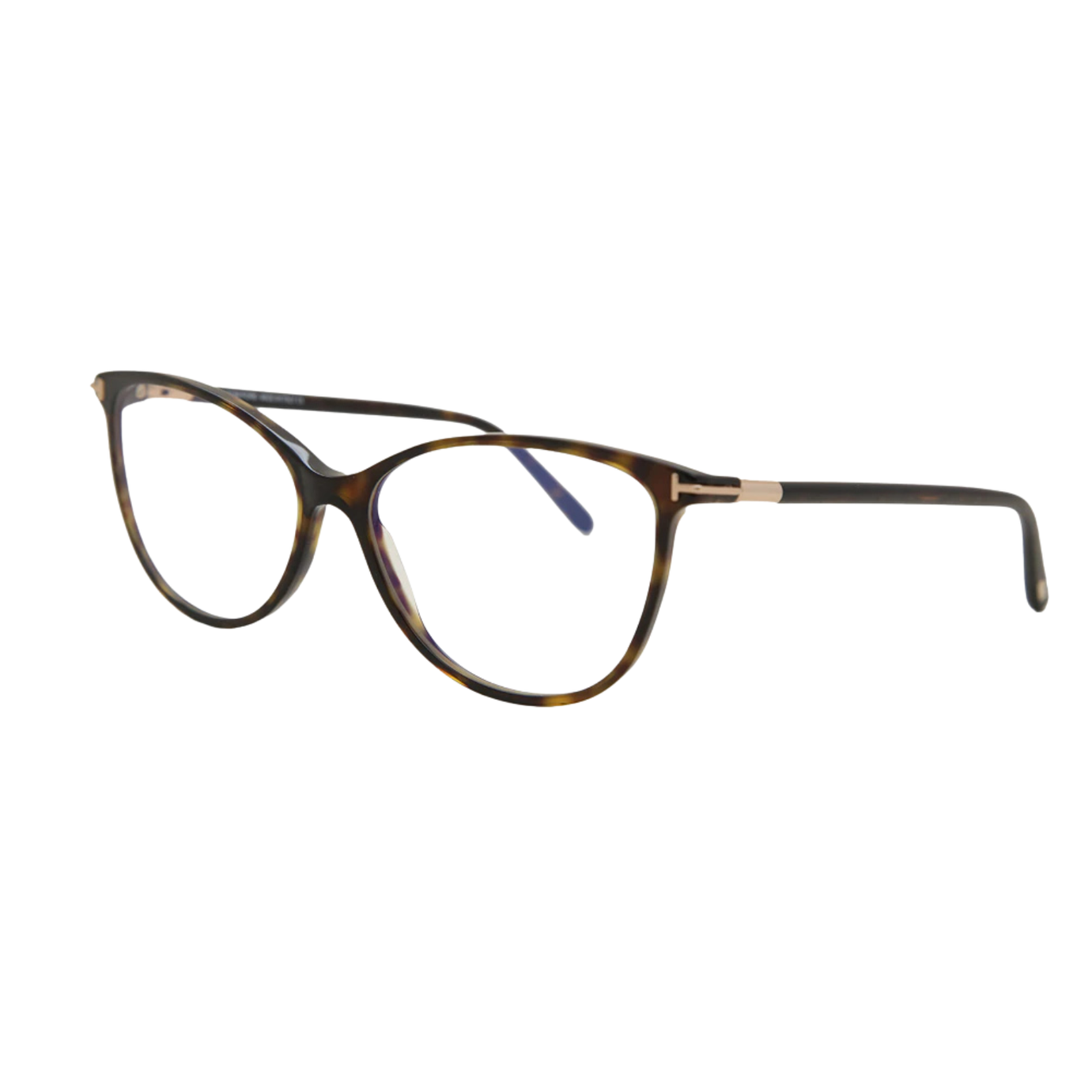 Tom Ford TF 5616-B 052 Cat-Eye Glasses – Dark Havana