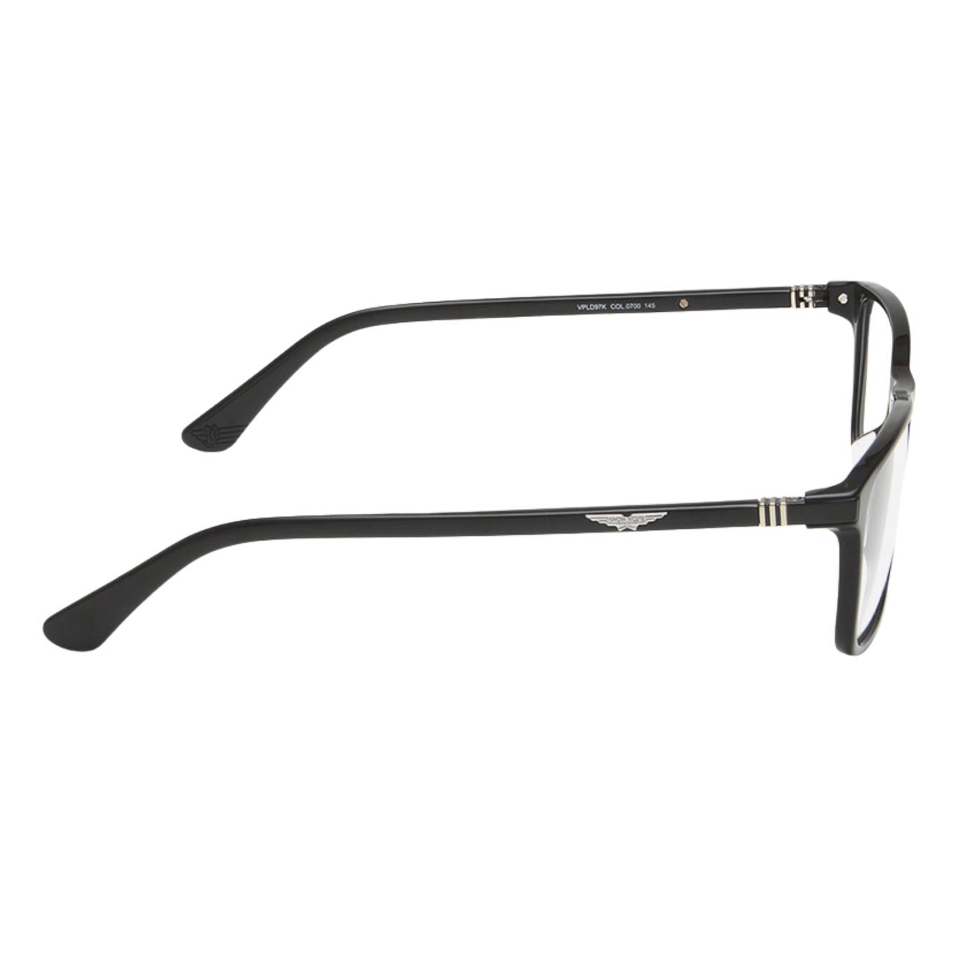 POLICE VPLD97K Rectangular Optical Eyeglasses – Black Frame
