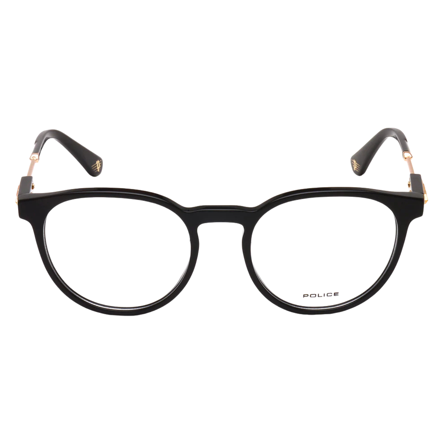 POLICE VPLF10K PRINCE-5 BLK Round Optical Eyeglasses