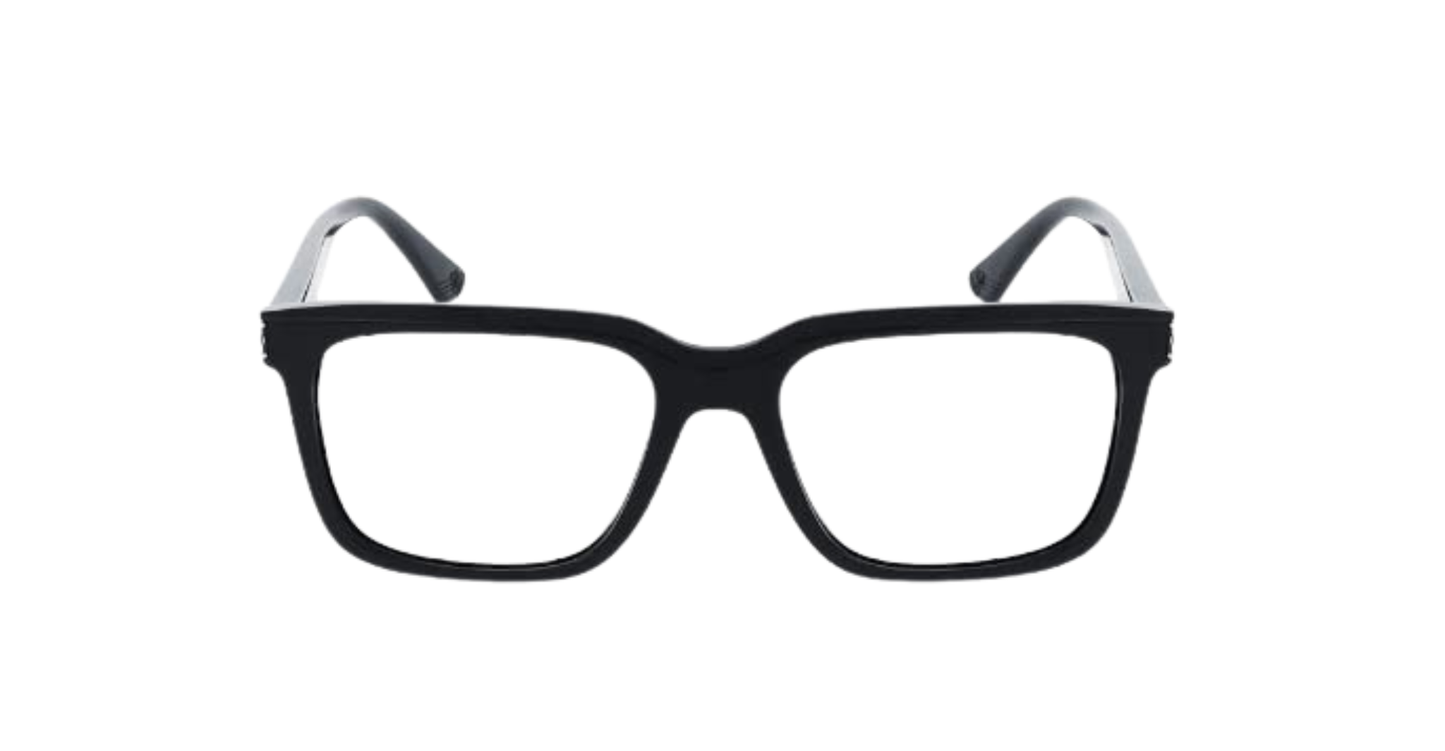 POLICE VPLF03K Square Optical Eyeglasses – Black Frame 53