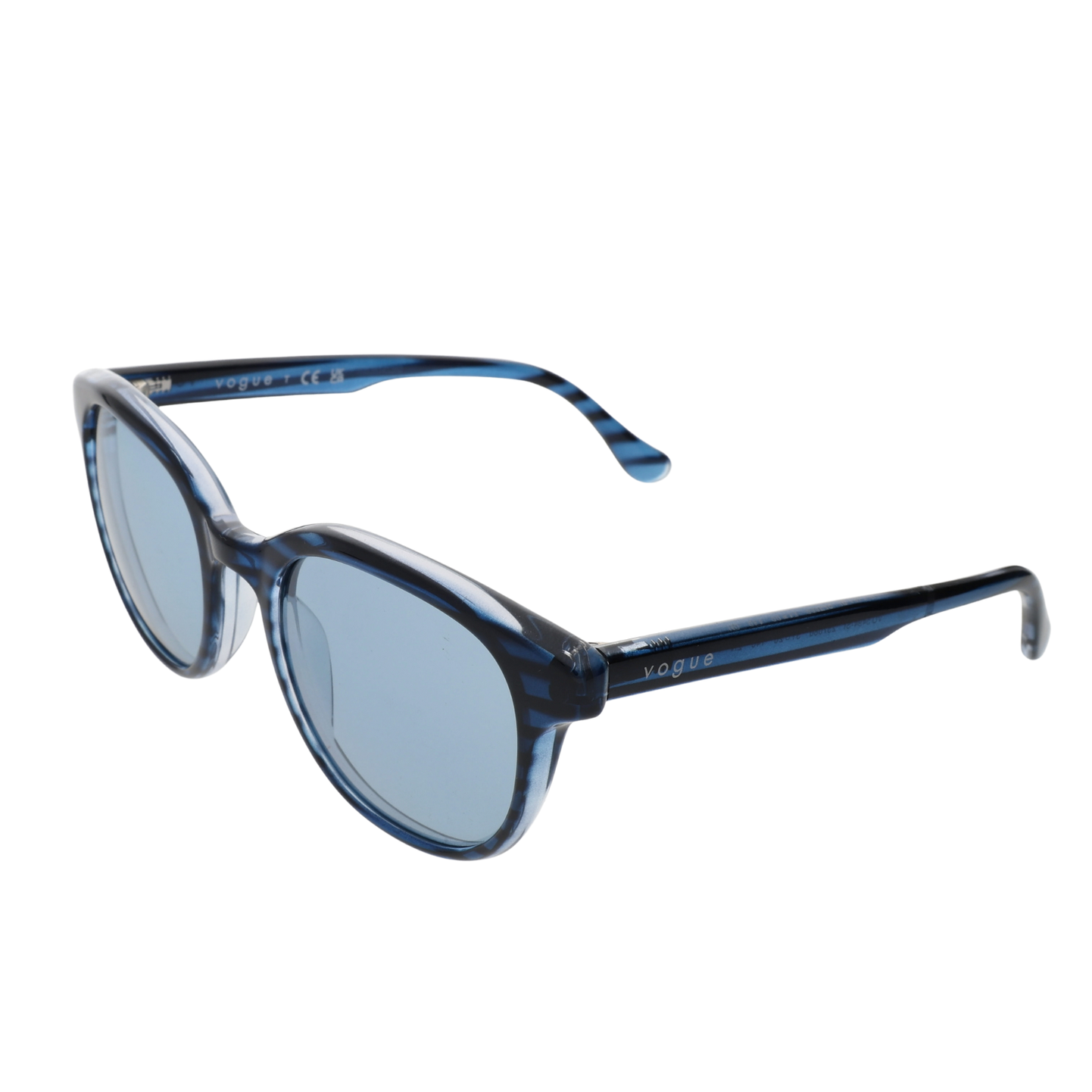 Vogue VO5494 Phantos Sunglasses in Blue Striped Frame with UV Protection