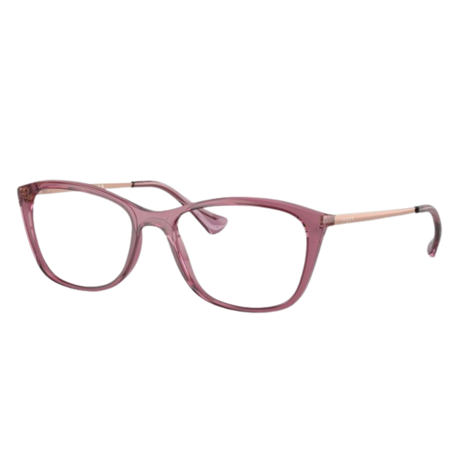 Vogue VO5204I (FNC-2761) | Transparent Purple Butterfly Eyeglasses with Rose Gold Temples