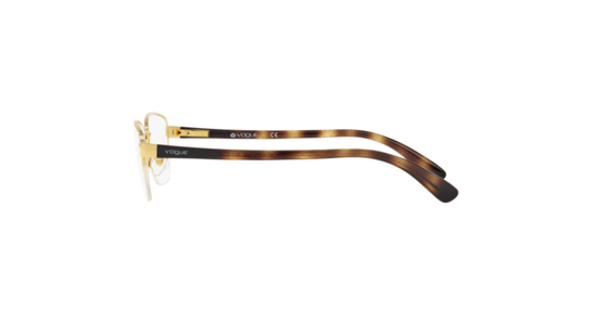 Vogue Eyewear VO4037I Semi-Rimless Eyeglasses – Polished Gold