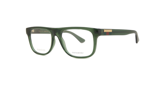 Gucci Green Square Optical Glasses