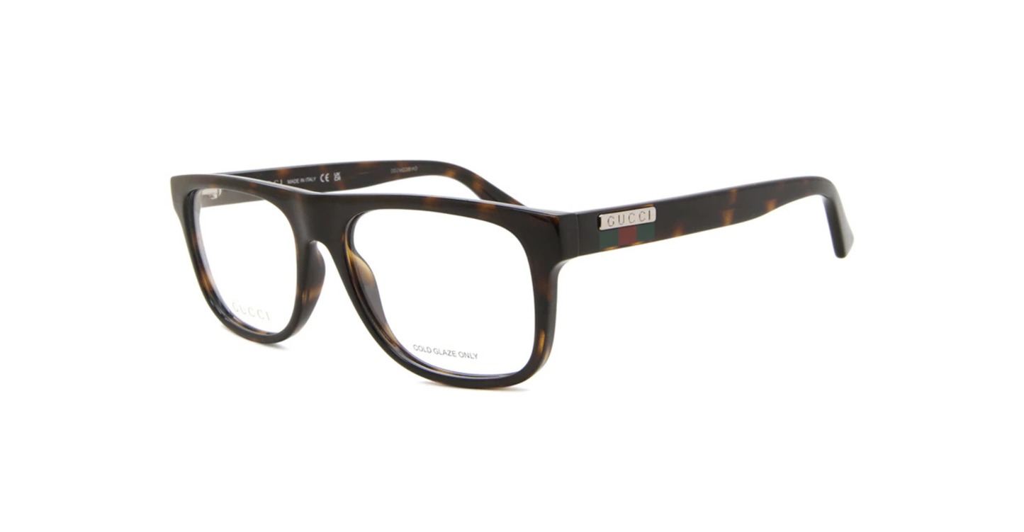 Gucci Havana Square Optical Glasses