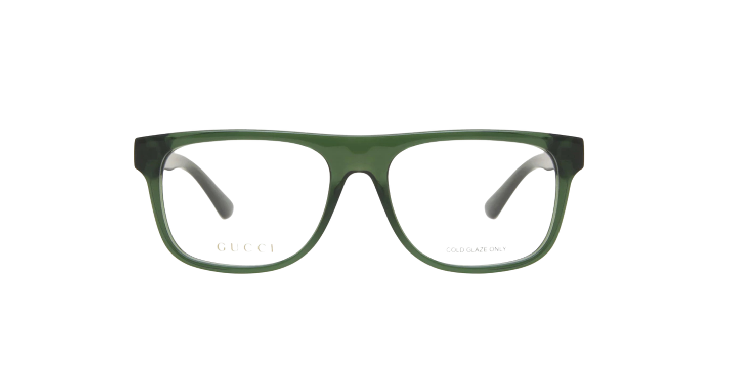 Gucci Green Square Optical Glasses
