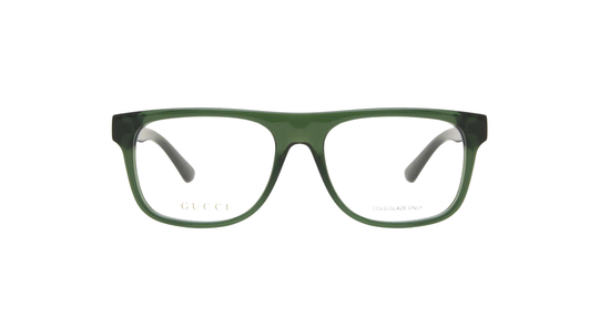 Gucci Green Square Optical Glasses
