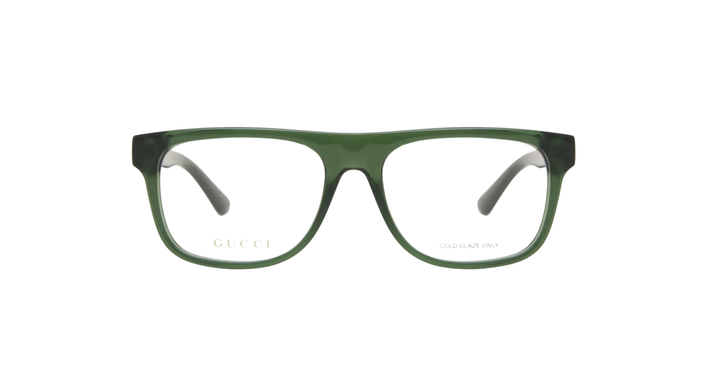 Gucci Green Square Optical Glasses