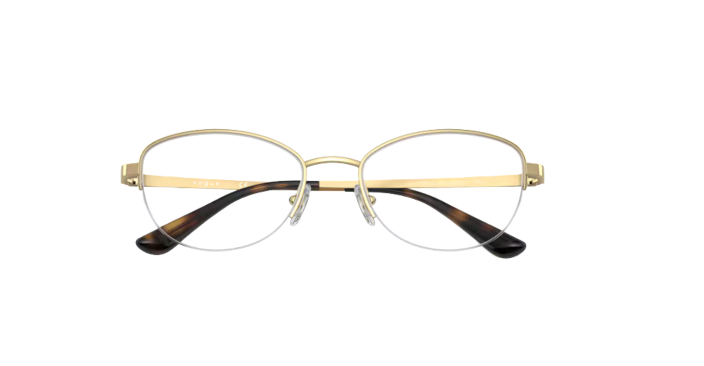 Vogue Eyewear VO4184I Round Eyeglasses – Polished Gold