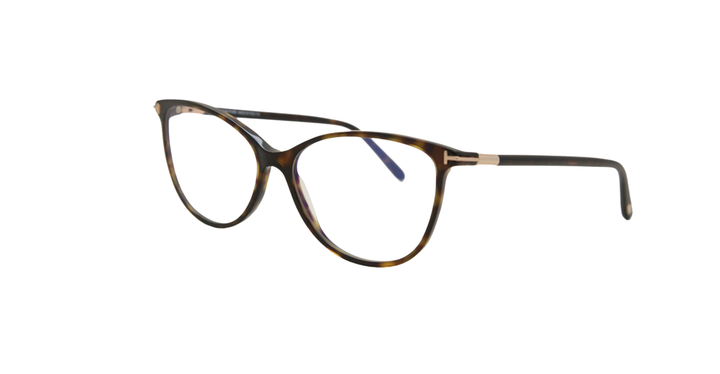 Tom Ford TF 5616-B 052 Cat-Eye Glasses – Dark Havana