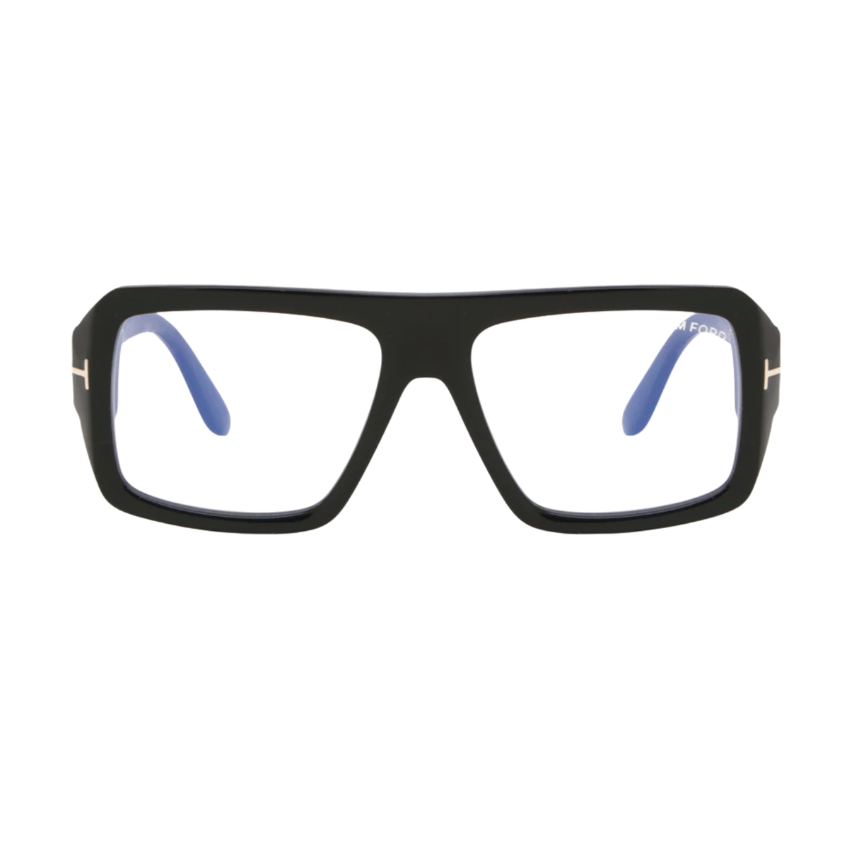 Tom Ford TF 5903-B 001 Shiny Black Bold Square Eyeglasses 