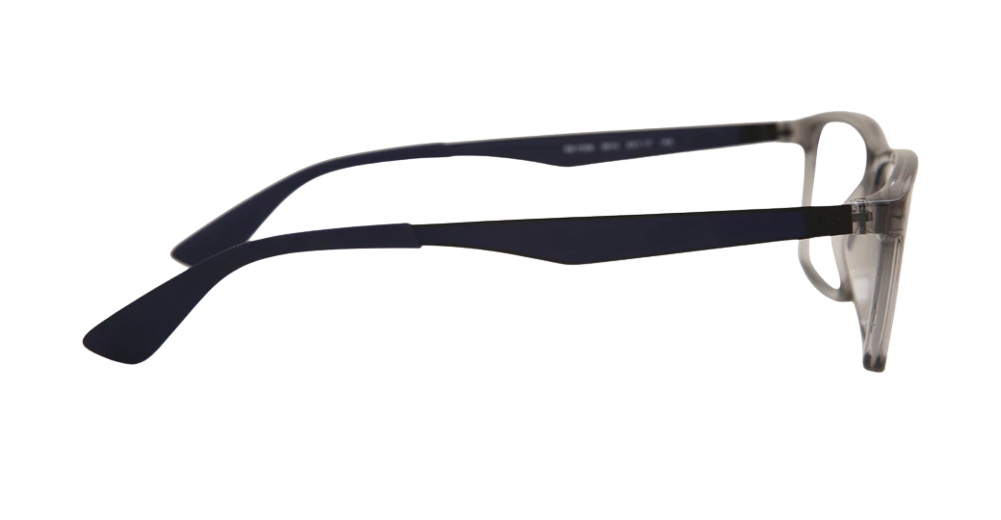 Ray-Ban Transparent Grey Rectangular Eyeglasses