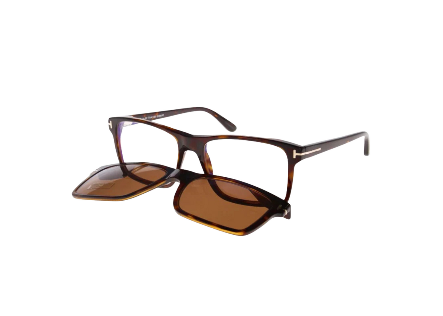 Tom Ford TF 5682-B Magnetic Clip-On Eyeglasses