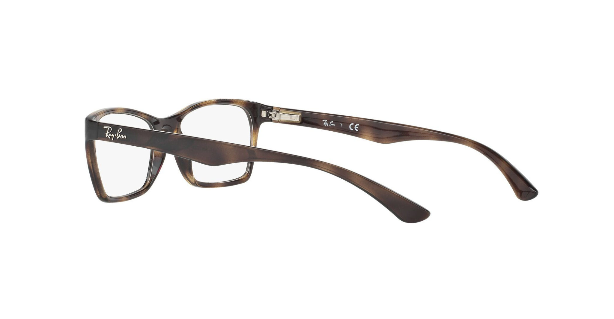 Ray-Ban Dark Havana Rectangular Eyeglasses