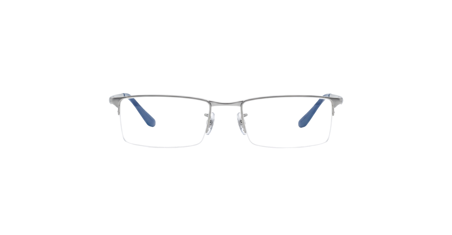 Ray-Ban – Gunmetal Semi-Rimless Optical Frames