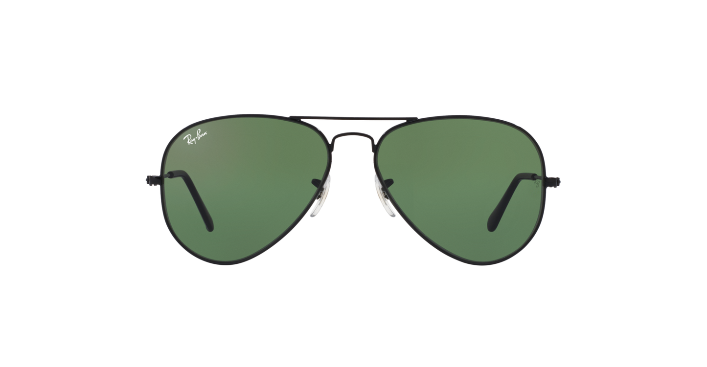 Ray-Ban Aviator Classic Sunglasses – Polished Black Metal