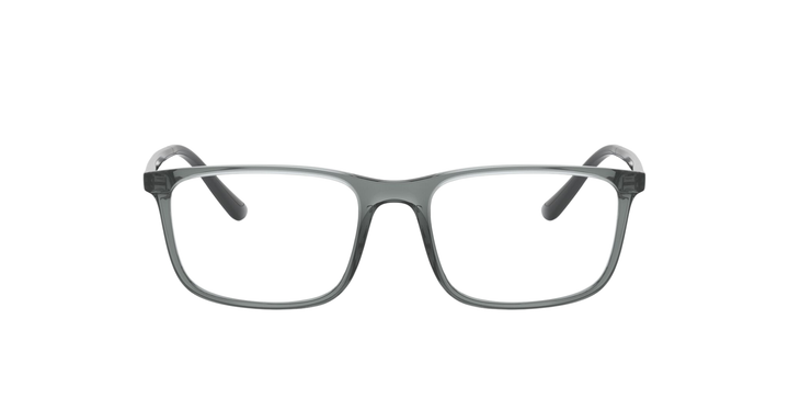 Ray-Ban Transparent Grey Rectangular Eyeglasses