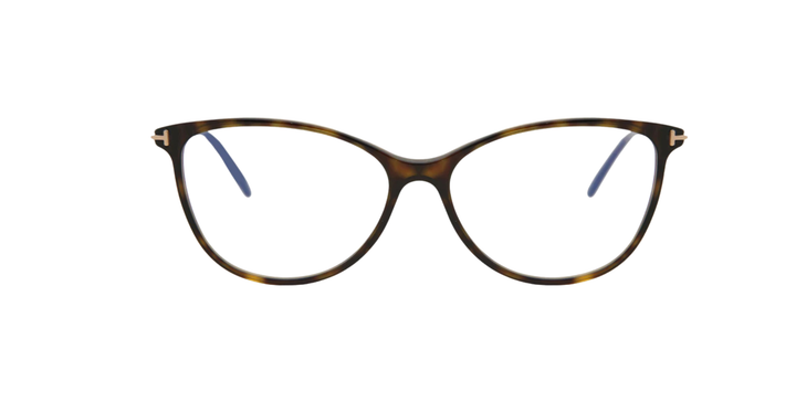 Tom Ford TF 5616-B 052 Cat-Eye Glasses – Dark Havana