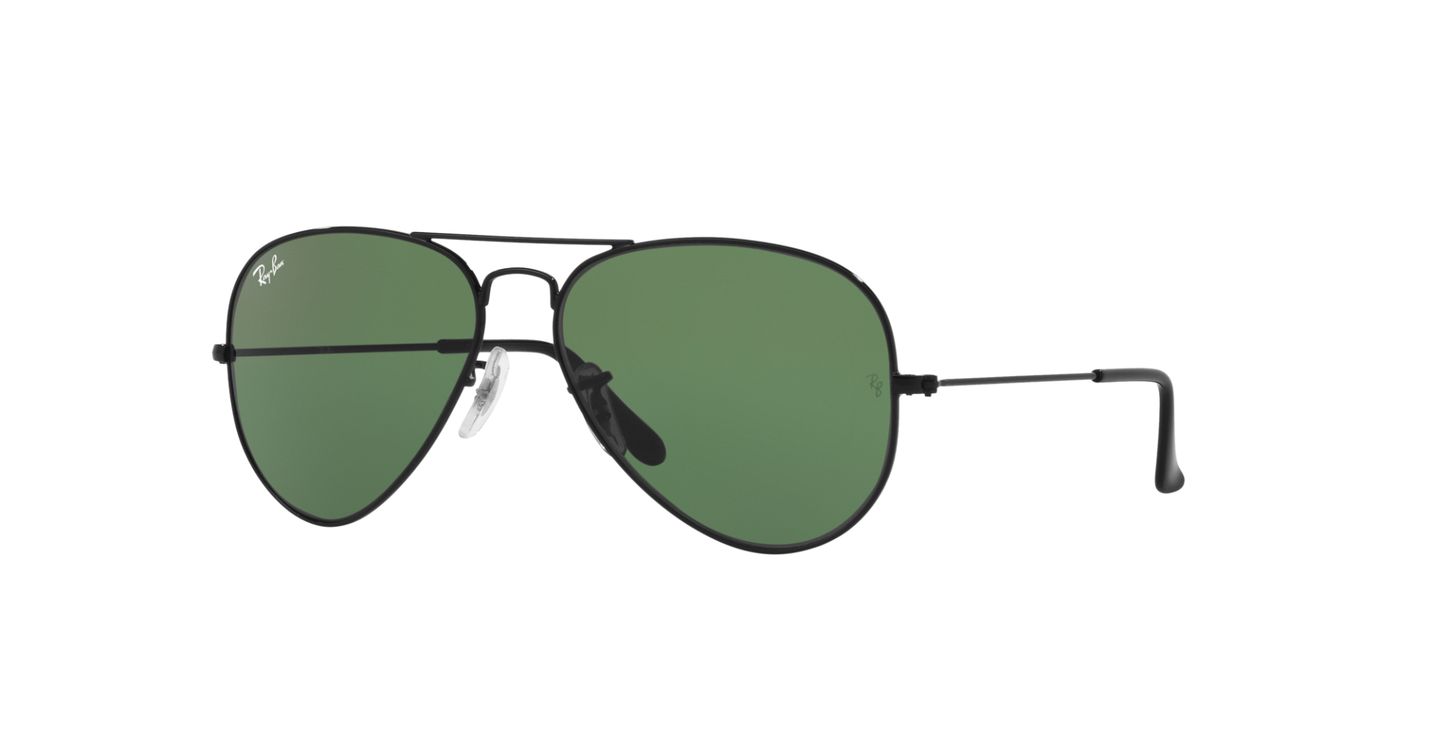 Ray-Ban Aviator Classic Sunglasses – Polished Black Metal