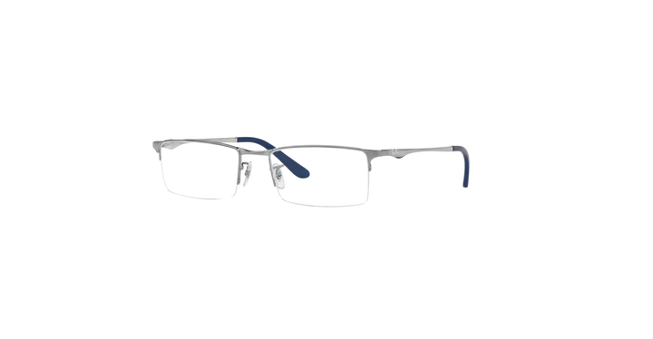 Ray-Ban – Gunmetal Semi-Rimless Optical Frames