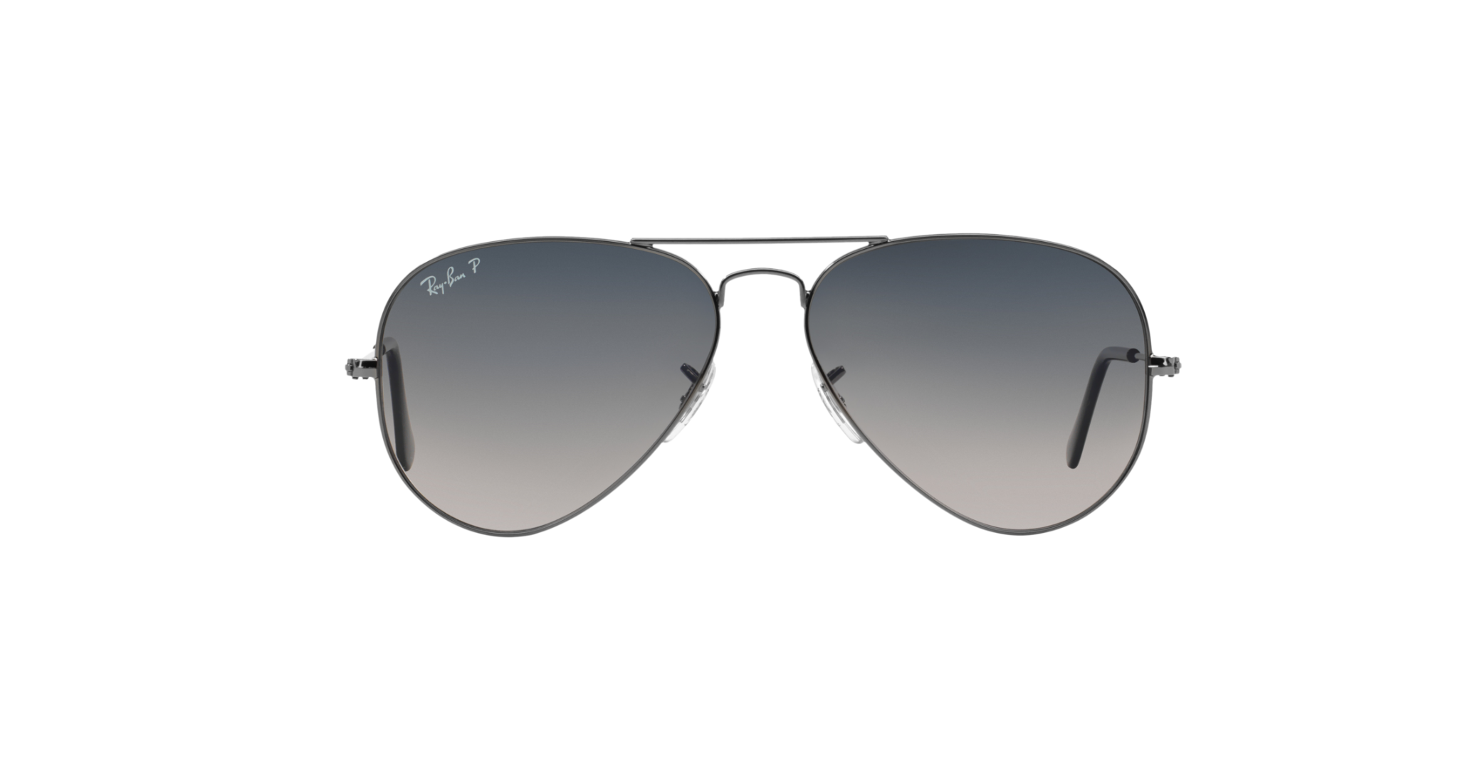 Ray-Ban Gunmetal with Polarized Blue/Grey Gradient Lenses