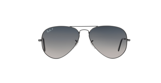 Ray-Ban Gunmetal with Polarized Blue/Grey Gradient Lenses