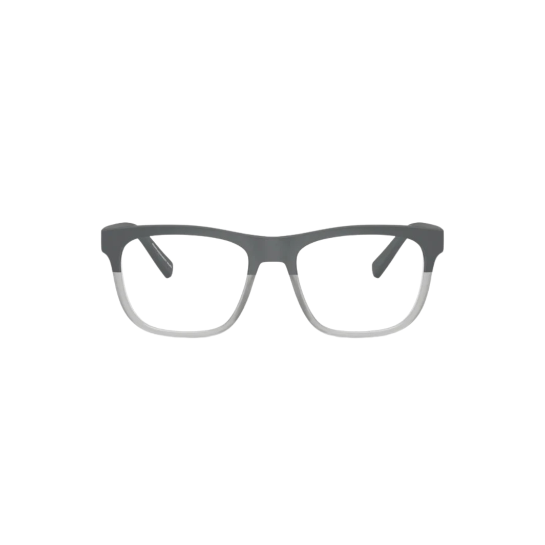 Armani Exchange AX3050 8031 Matte Grey Crystal Rectangular Eyeglasses