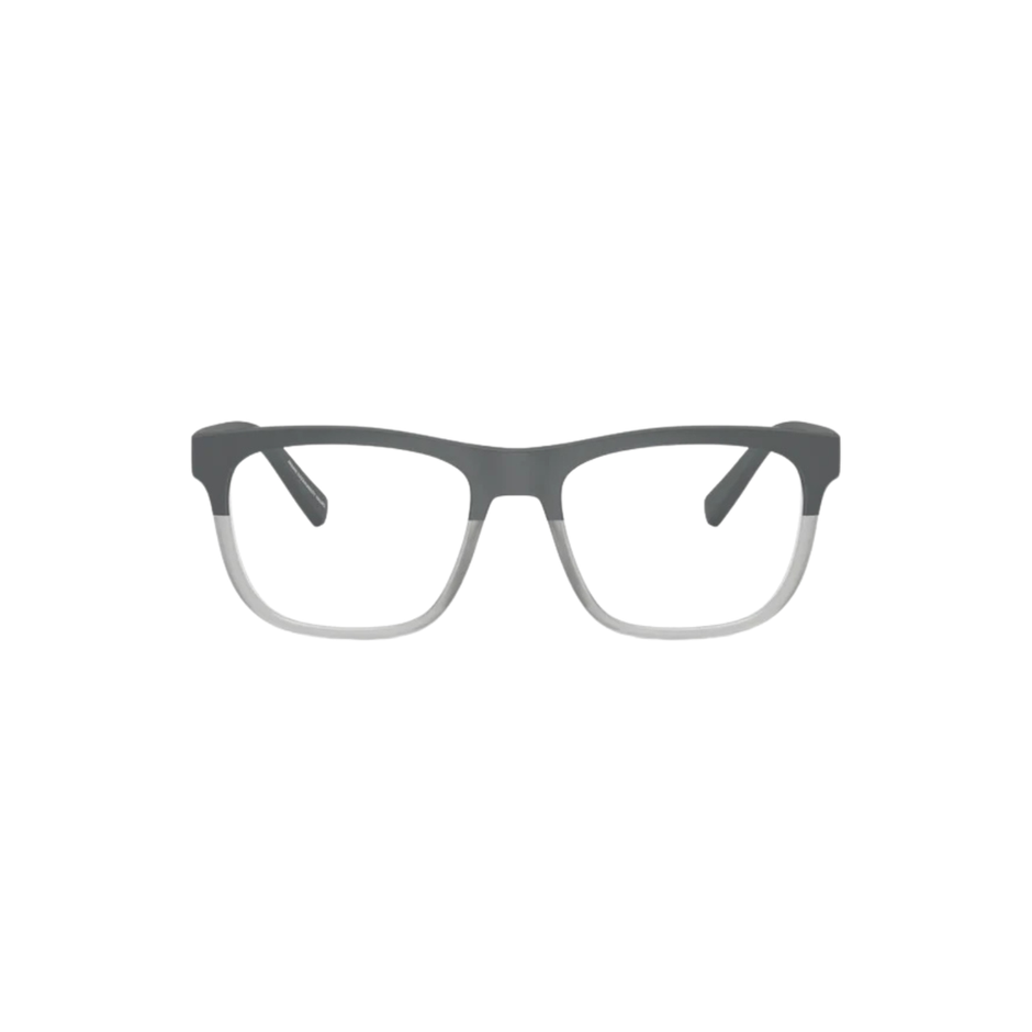 Armani Exchange AX3050 8031 Matte Grey Crystal Rectangular Eyeglasses