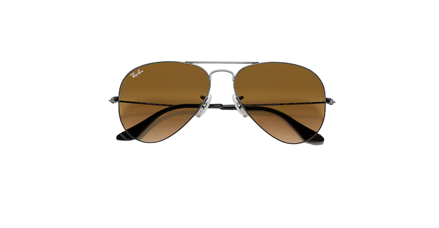 Ray-Ban Aviator Gradient Gunmetal Sunglasses