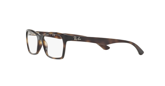 Ray-Ban Dark Havana Rectangular Eyeglasses