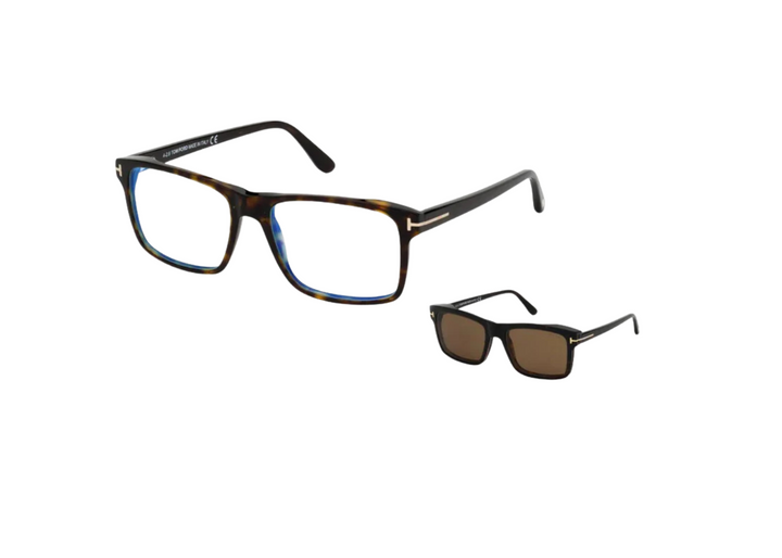 Tom Ford TF 5682-B Magnetic Clip-On Eyeglasses