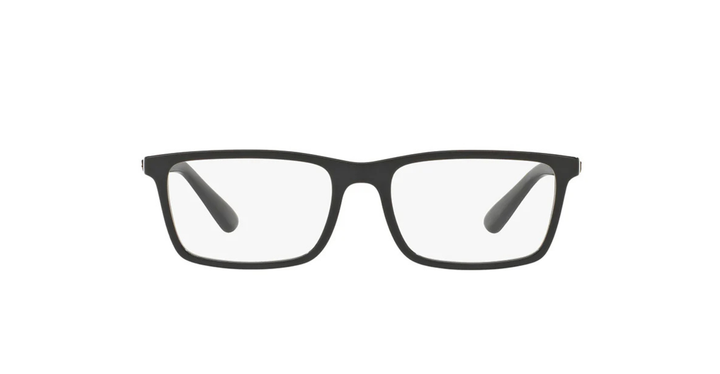 Ray-Ban Glossy Black Rectangular Eyeglasses
