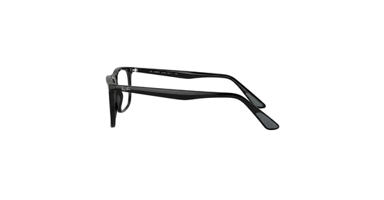 Ray-Ban Eyeglasses – Polished Black Square Acetate Frames