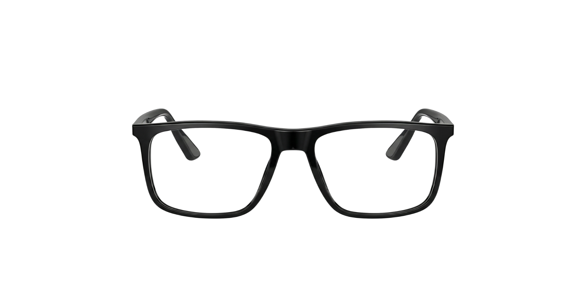 Ray-Ban Eyeglasses – Polished Black Square Acetate Frames