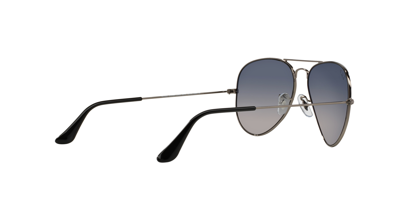 Ray-Ban Gunmetal with Polarized Blue/Grey Gradient Lenses