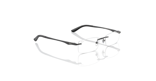 Ray-Ban – Matte Black Rimless Frames