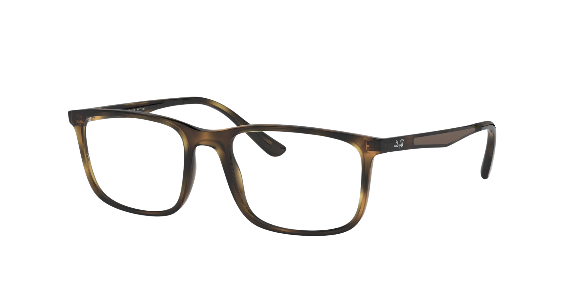 Ray-Ban Dark Havana Rectangular Eyeglasses