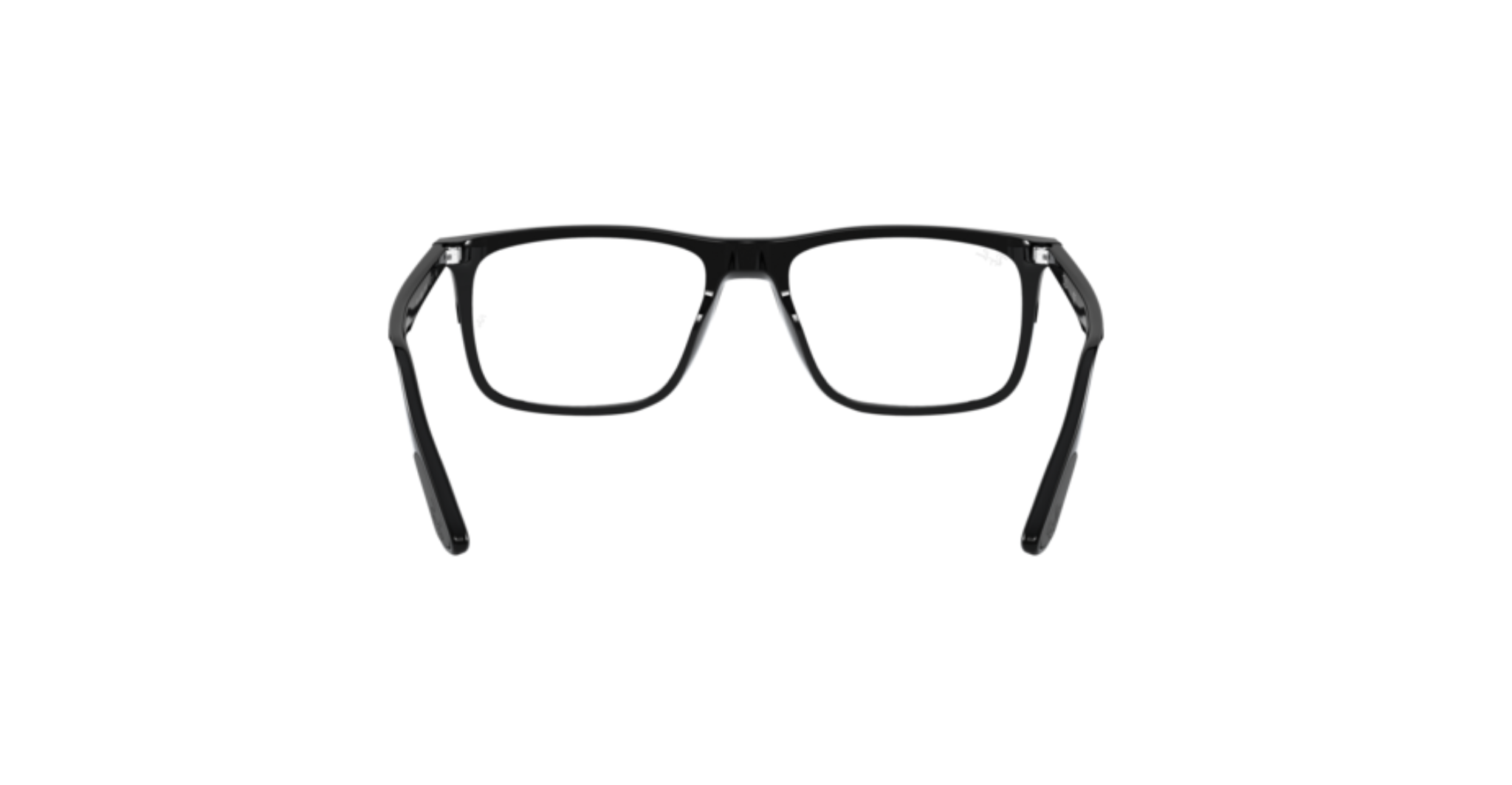 Ray-Ban Eyeglasses – Polished Black Square Acetate Frames