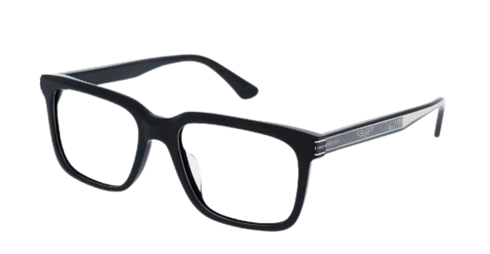 POLICE VPLF03K Square Optical Eyeglasses – Black Frame 53