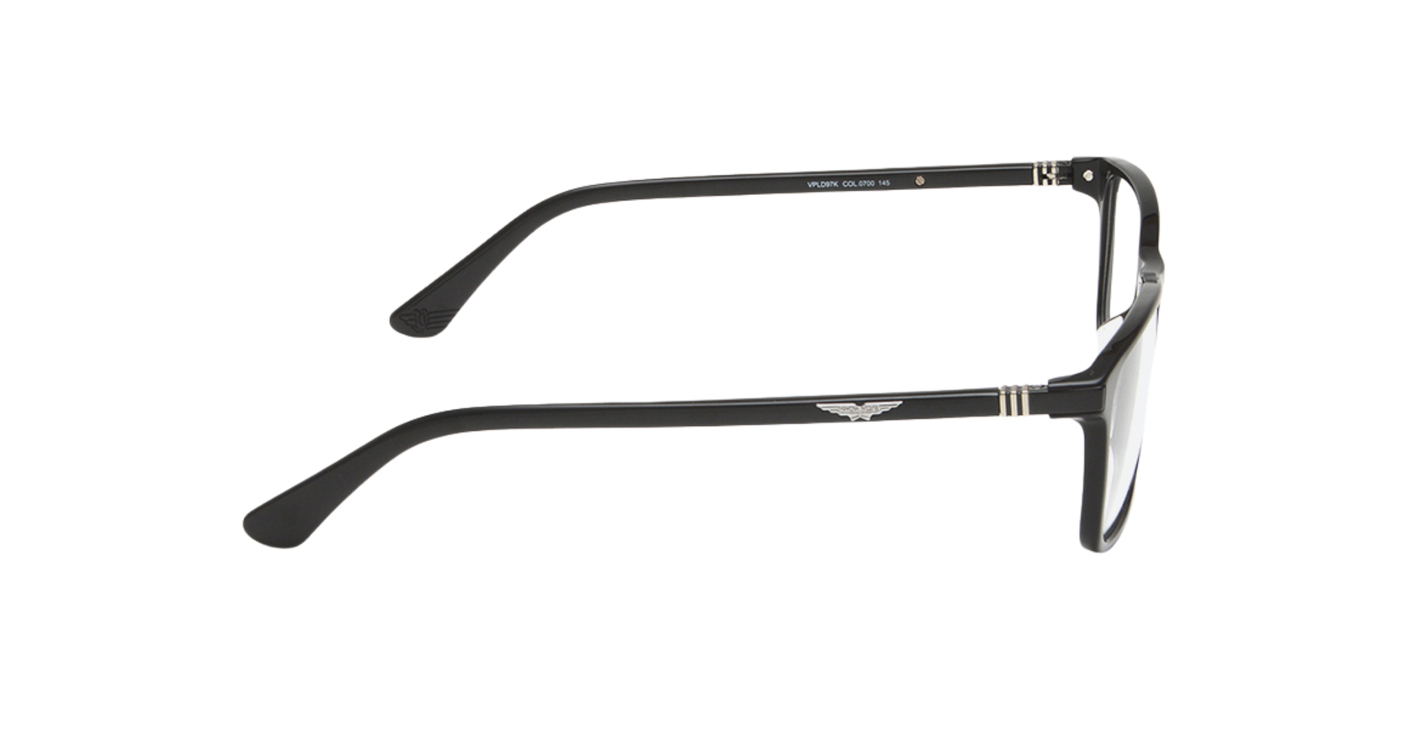 POLICE VPLD97K Rectangular Optical Eyeglasses – Black Frame