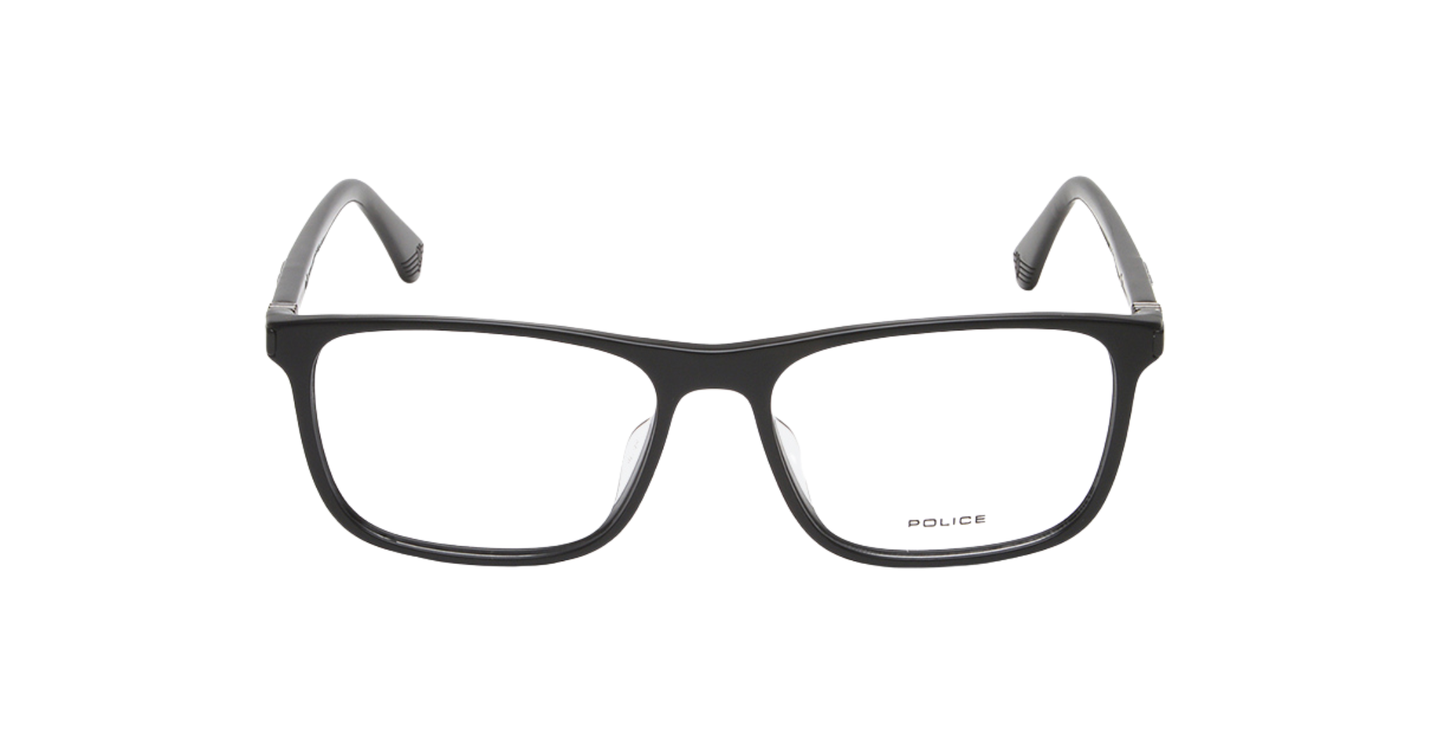 POLICE VPLD97K Rectangular Optical Eyeglasses – Black Frame