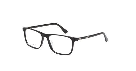 POLICE VPLD97K Rectangular Optical Eyeglasses – Black Frame