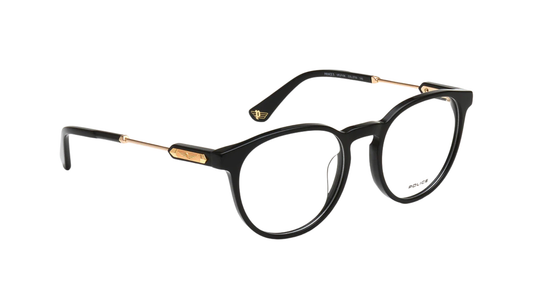 POLICE VPLF10K PRINCE-5 BLK Round Optical Eyeglasses