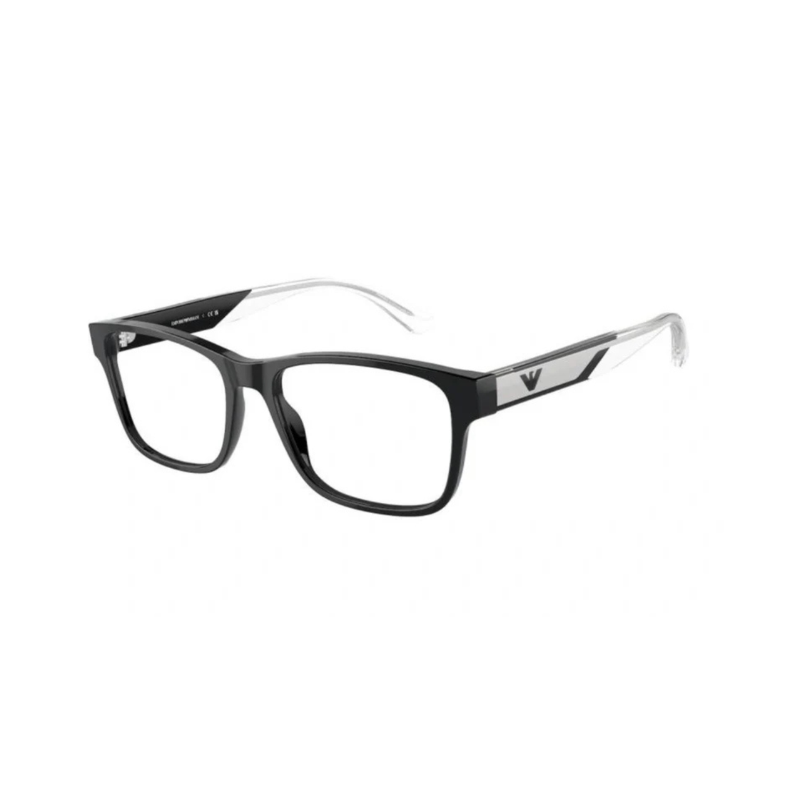 Emporio Armani EA3239 5017 Shiny Black Rectangular Eyeglasses