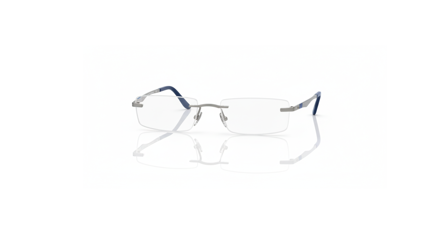 Ray-Ban – Gunmetal Rimless Rectangular Frames