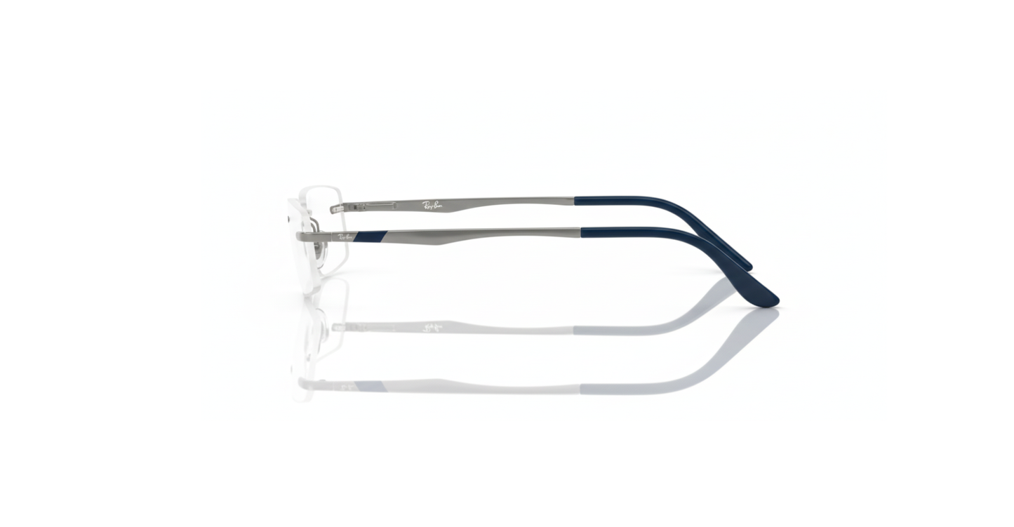 Ray-Ban – Gunmetal Rimless Rectangular Frames
