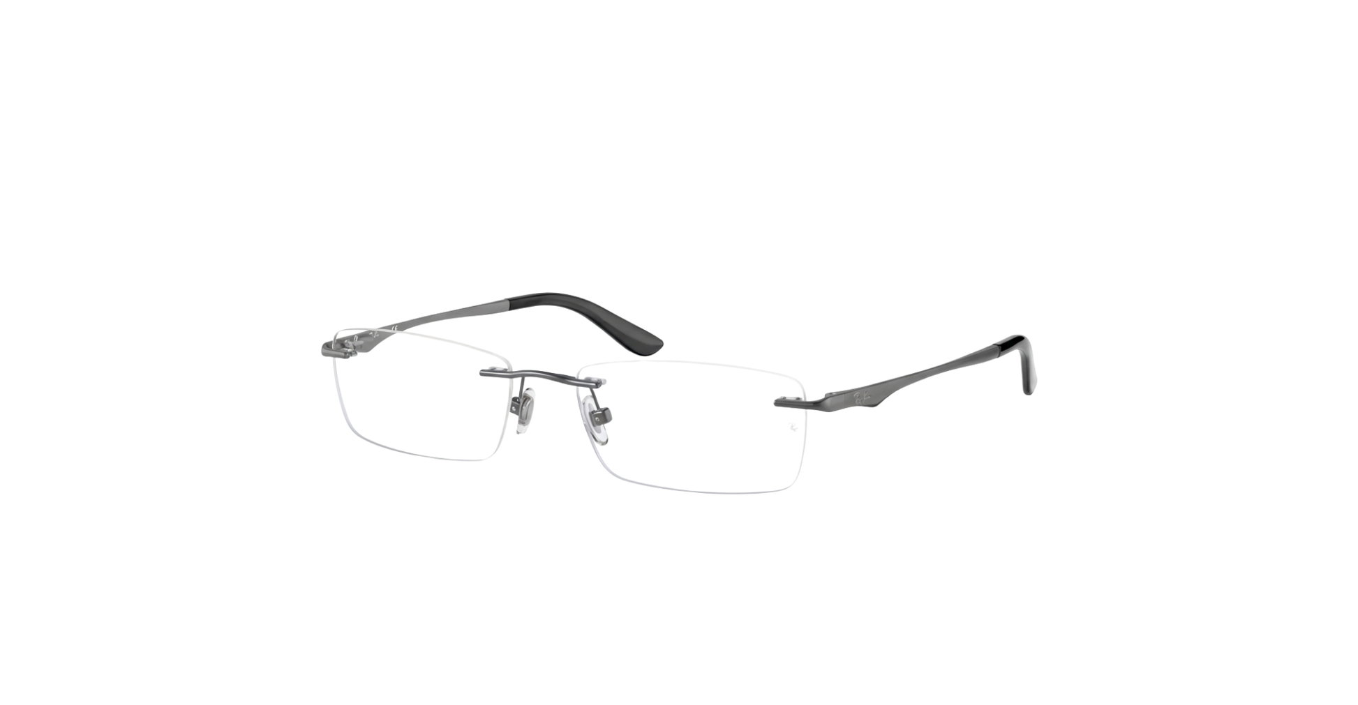 Ray-Ban – Matte Gunmetal Rimless Frames