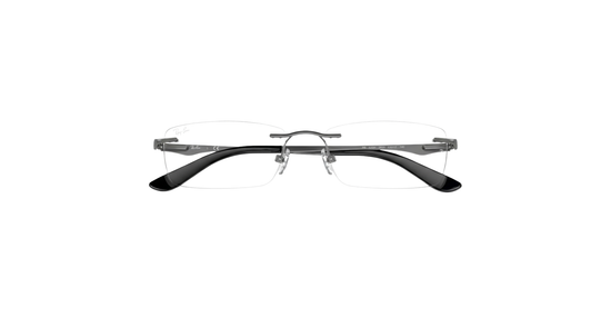 Ray-Ban – Matte Gunmetal Rimless Frames