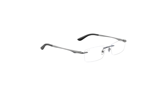 Ray-Ban – Matte Gunmetal Rimless Frames