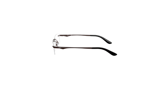 Ray-Ban – Matte Brown Rimless Frames